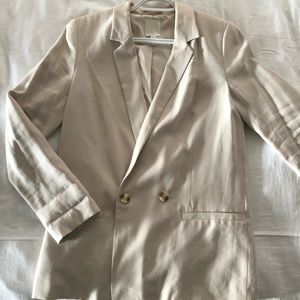 H&M Blazer, Light Beige, Size Medium